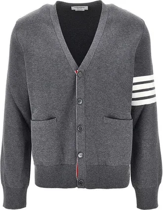 Thom Browne Cotton cardigan with 4 Bar detail Man II
