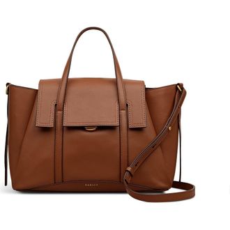 Radley London The Chancery Medium Flapover Satchel Bag in Cognac at Nordstrom