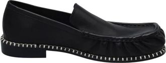 Dries Van Noten Leren Penny Loafers - Heren - Loafers - Zwart - 44 EU - Leer - Schoenen