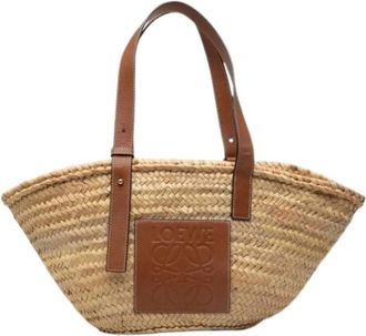 Loewe Pre-owned Basket Handbag - Dames - Vintage Shopper - Bruin - ONE Size - Leer - Vintage