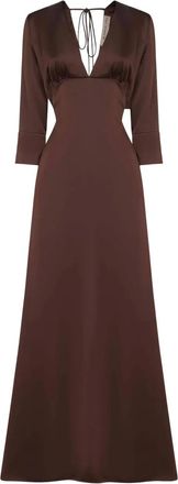 Blanca Vita Abito lungo svasato - Marrone