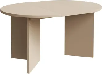Selsey Selsey Ovo - Mesa De Comedor Redonda Extensible, 110-190 X 110 Cm, Cappuccino