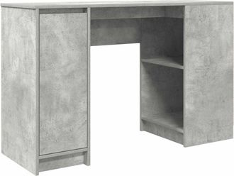 vidaXL Desk Concrete Grey 120x42x76 cm Engineered Wood vidaXL