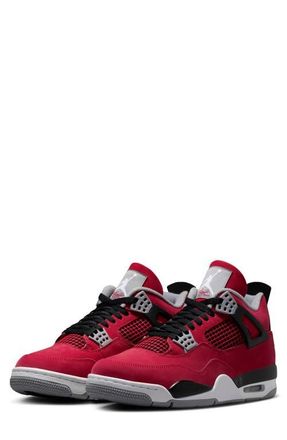 Nike Jordan Air Jordan 4 Retro Basketball Sneaker in Fire Red/white at Nordstrom, Size 11