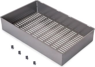 Emuca Emuca Caj&oacute;n Met&aacute;lico Para Armarios Y Vestidores Quartz, 640 (m80), Acero, Titanio