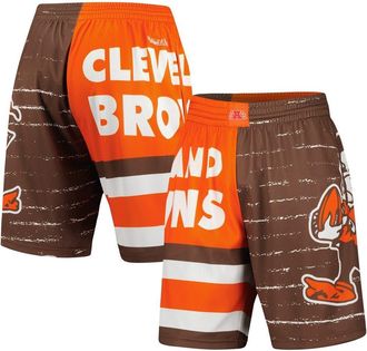Mitchell & Ness Mens Mitchell & Ness Brown Cleveland Browns Jumbotron 3.0 Shorts at Nordstrom, Size X-Large