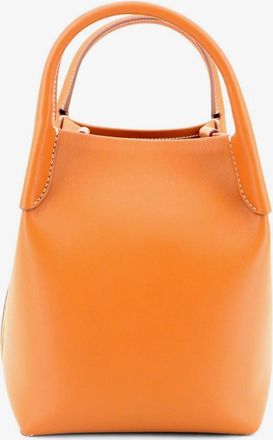 Loro Piana Womens Leather Handbag Bale Brown Handbags Hand Bags