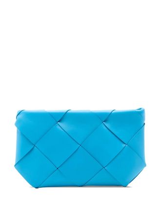 Bottega Veneta 2012-2025 Nappa Maxi Intrecciato clutch bag - women - Nappa Leather - One Size - Blue