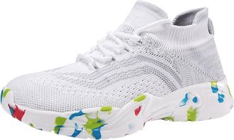 Generic Womens Arch Support Running Trainers Ladies Wide Fit Plantar Fasciitis Shoes Couple Womens Spring Summer Walking Fashion Light Shoes Sports Casual Wal