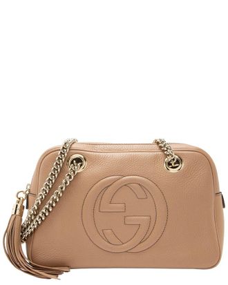 Gucci Beige Leather Soho Chain Small Shoulder Bag (Authentic Pre-Loved)