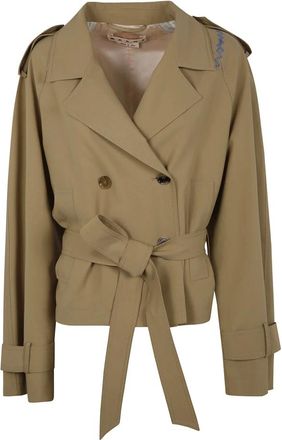 Marni Jassen, Dames, Beige, S, Wol, Stijlvolle Nail Jacket