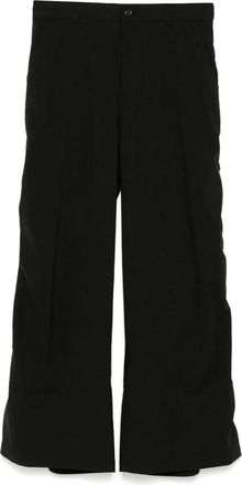 Songzio Pantaloni svasati effetto increspato - Nero