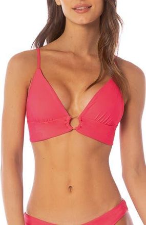 Maaji Reversible Shine Bikini Top in Red at Nordstrom Rack, Size X-Small