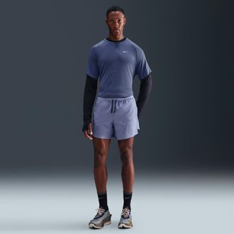 Nike Mens Stride Dri-FIT 5 2-in-1 Running Shorts in Blue | FN2992-499