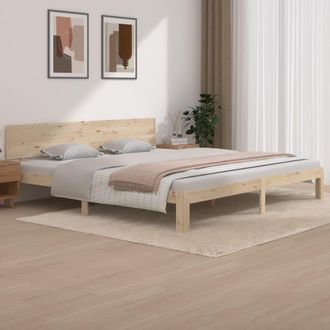 vidaXL Vidaxl - Estructura De Cama Sin Colch&oacute;n Madera Maciza De Pino 200x200 Cm