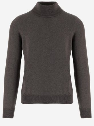 Tagliatore wollen trui met col