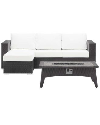 ModWay Outdoor Convene 3Pc Set Outdoor Patio With Fire Pit