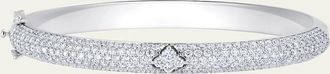 Sara Weinstock 18K White Gold Dujour Diamond Pave Four-Cluster Bangle Bracelet
