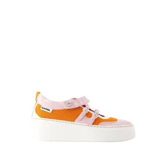 Carel Baskina Trainers - Leather - Orange/Pink
