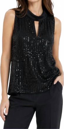 Drew Dream Sequin Tank In Black