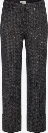 Seductive Hose mit geradem Bein aus Tweed mit Pailletten Mia