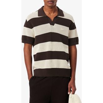 Lacoste Summer Pack Polo Sweater in Naturel Clair/buffalo at Nordstrom, Size 6