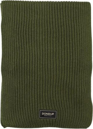 Dondup Wollen Logosjaal - Heren - Wintersjaals - Groen - ONE Size - Wol - Accessoires
