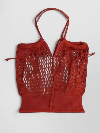 Hereu calella flit mesh shoulder bag dual handles