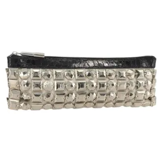 Burberry Pre-owned Clutches, female, Beige, Size: ONE SIZE Pre-owned Vintage Leather Clutch