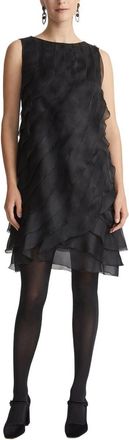 Lafayette 148 New York Multi Layered Silk A-Line Dress