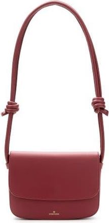 La Portegna Lucia Shoulder Bag With Sliding Knots in Cherry at Nordstrom