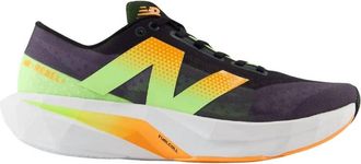 New Balance Mens Fuelcell Rebel V4 Running Shoes In Black/orange/green