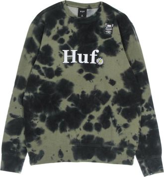 HUF Bloemen Crew Neck Sweatshirt - Heren - Sweatshirts - Groen - XL - Katoen - Hoodies & sweatvesten