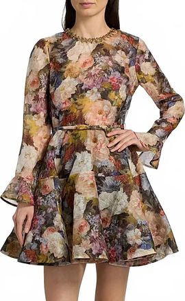 Zimmermann Alchemy Peplum Mini Dress In Rosette