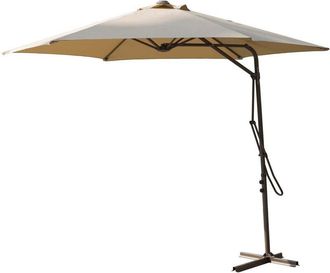 COSMA Sombrilla &Oslash; 3 De Aluminio Tela Beige Agrisado Cortaviento Mod. Zenith