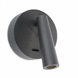 Leds - C4 Luz De Lectura Gamma Mix&match Round Led 2.2w 2700k Gris Urbano 137lm