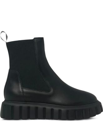 Voile Blanche elasticated lug-sole Grenelle chelsea boots - Black