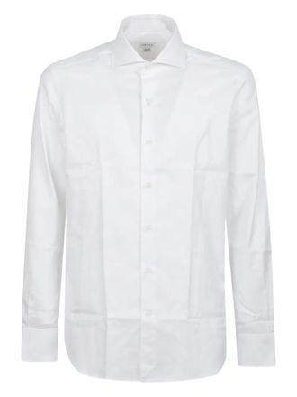 Orian point-collar cotton shirt - White