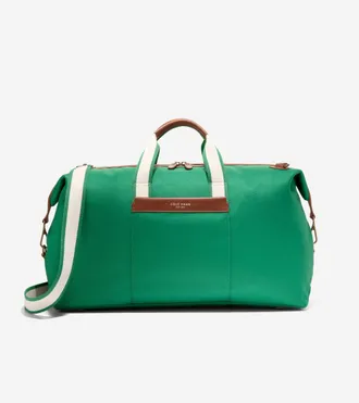 Cole Haan Mens Judson Brushed Twill Duffle Bag - Medium Green