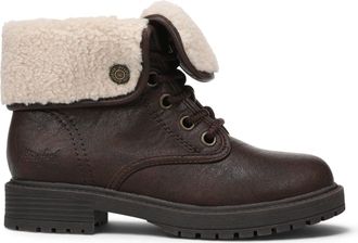 Blowfish Womens Brown Faux Leather Lace Up Winter Boots - Andy-Cozy