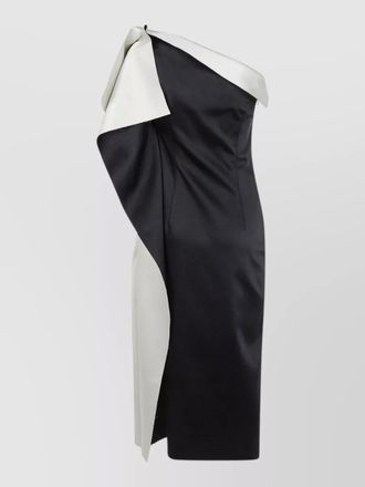 R&oacute;he off-shoulder midi dress