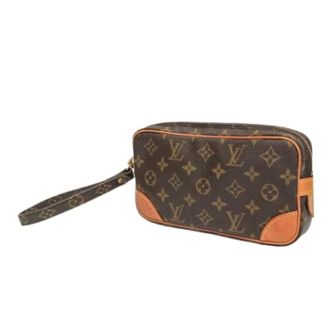 Louis Vuitton Pre-owned Clutches, unisex, Brown, Size: ONE SIZE Pre-owned Canvas Clutch