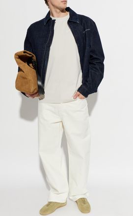 Eleventy T-shirt With Printed Logo, Mens, Grey