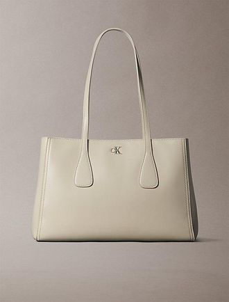 Calvin Klein Bolso Tote Con Herraje Con Monograma