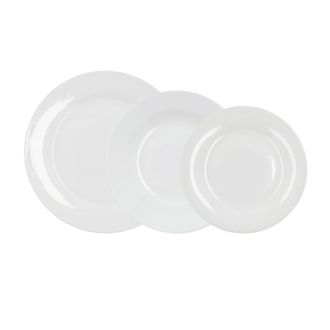 Bidasoa Vajilla porcelana blanca 18 piezas
