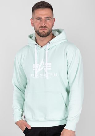 Alpha Industries Hoodie ALPHA INDUSTRIES Basic Hoodie BL, Herren, Gr. XXS, gr&uuml;n (mint), Obermaterial: 80% Baumwolle, 20% Polyester, regular fit, Sweatshirts Hoodie