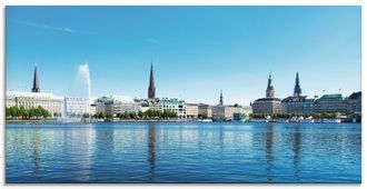 Artland Glasbild »Hamburg Alsterpanorama« Deutschland 1 Stk. tlg. in verschiedenen Grössen