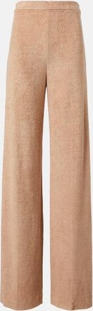 Loro Piana Pantaloni a gamba larga in lino e cotone