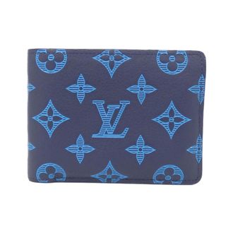Louis Vuitton Blue Navy Leather Bill Wallet (Bi-Fold) (Pre-Owned)