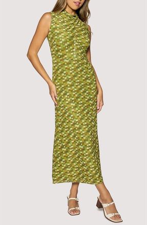 Lost + Wander Sierra Dreams Sleeveless Maxi Dress in Green-Multi at Nordstrom, Size Medium